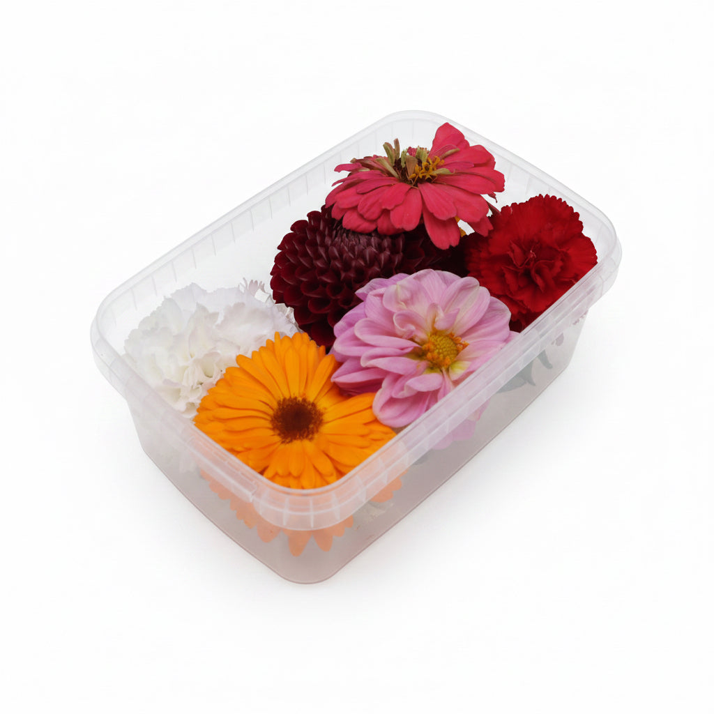 Grote eetbare bloemen. Bruidstaart, taarttopper, eyecatcher, eetbare bloemen XL