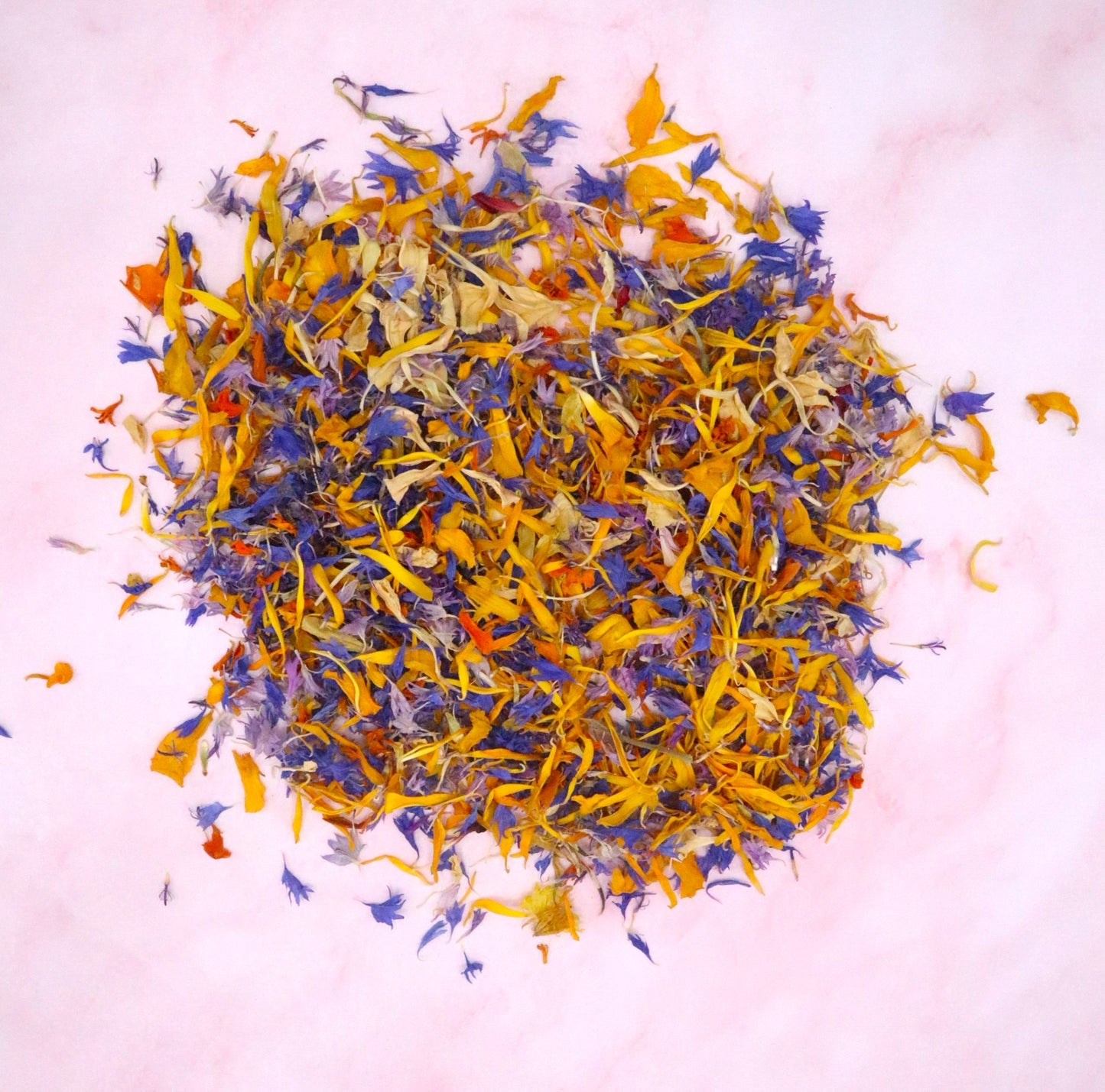 Grootverpakking sprinkle, eetbare gedroogde bloemen, goudsbloem korenbloem anjer