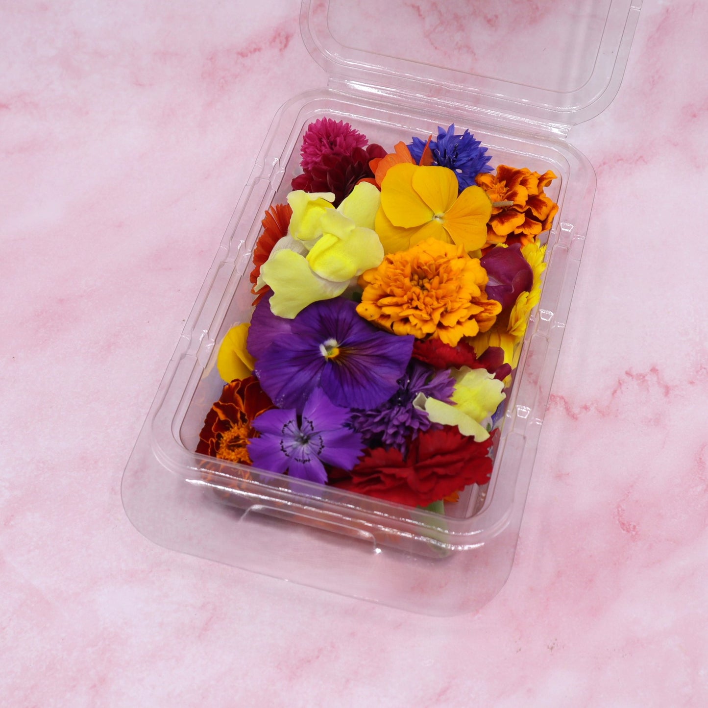 tropsiche mix. Felle eetbare bloemen. Cocktail, sweettable