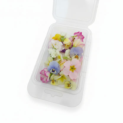 zachte kleuren eetbare bloemen